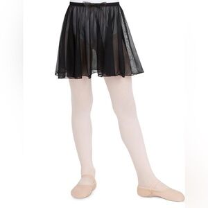 CAPEZIO | Dance | Sheer| Black | Elastic Waistband | Flowy | 2 Skirts |Size M&L